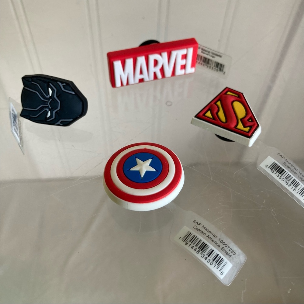 NWT Crocs Jibbitz Charms Superhero Lot